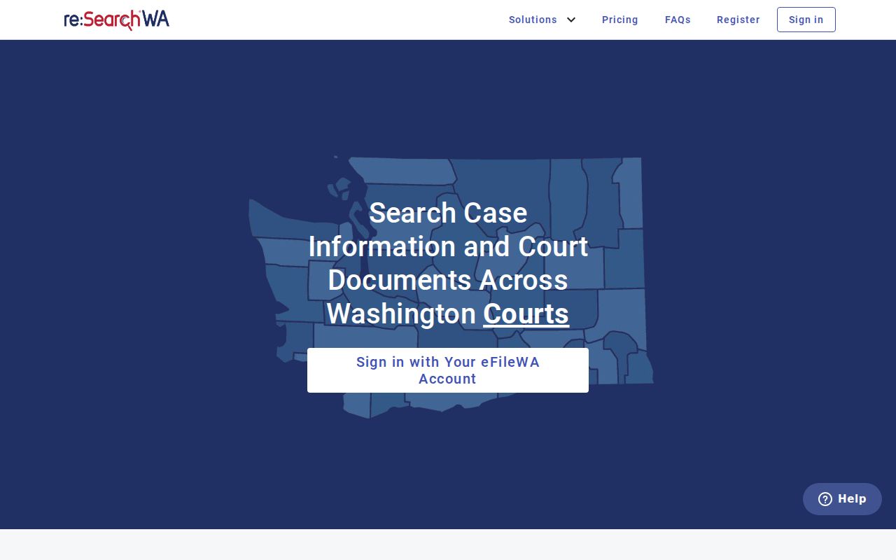 re SearchWA portal for Mason County limited courts